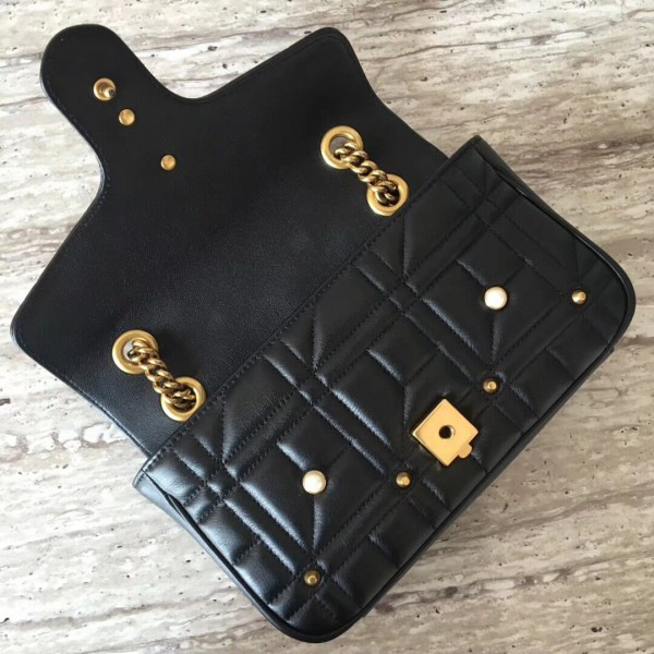 Gvc*1 marmont bag black 2645 26*7*15cm