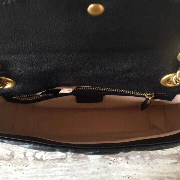 Gvc*1 marmont bag black 2645 26*7*15cm
