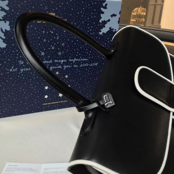 De1uavx mm brillant satchel smooth leather black 1466 28cm x 14cm x 21cm