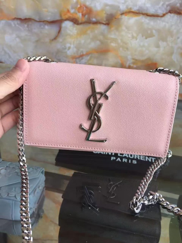 Y51 silver monogram kate grain de poudre embossed leather 5022 17cm x 12.5cm x 4.5cm