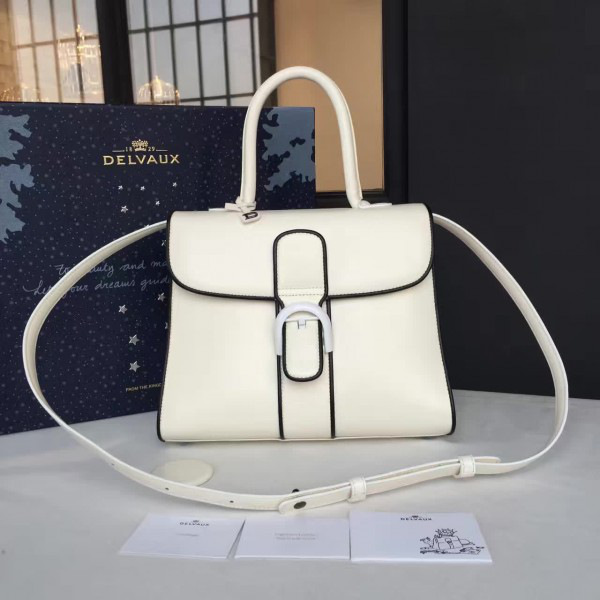De1uavx mini brillant satchel smooth leather white 1469 20cm x 10cm x 16cm