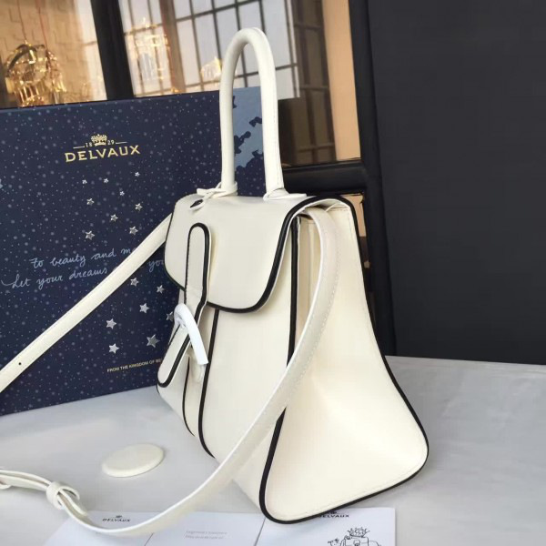 De1uavx mini brillant satchel smooth leather white 1469 20cm x 10cm x 16cm