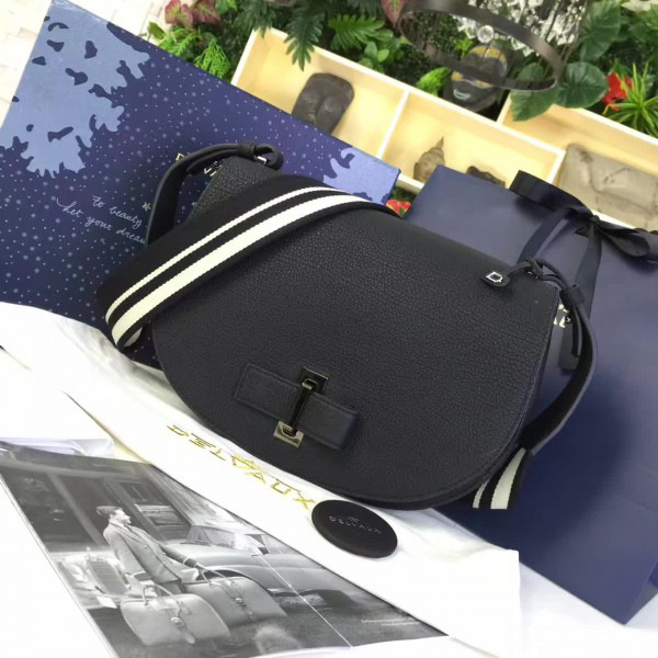 De1uavx calfskin le mutin saddle bag black 1507 29cm x 4cm x 22cm