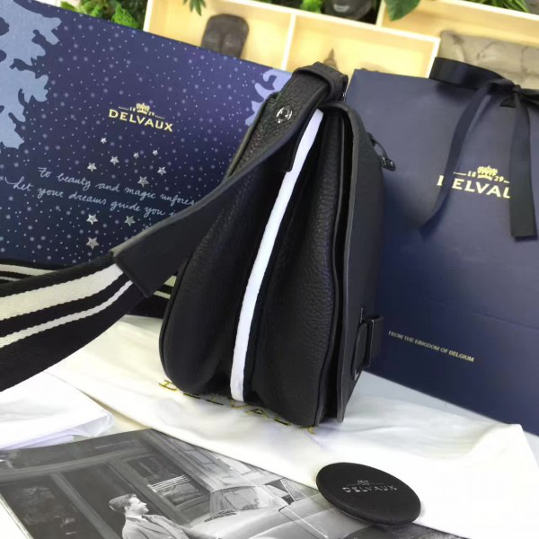 De1uavx calfskin le mutin saddle bag black 1507 29cm x 4cm x 22cm