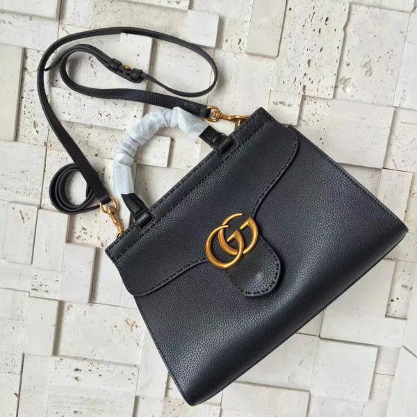 Gvc*1 gg marmont leather tote bag 2240