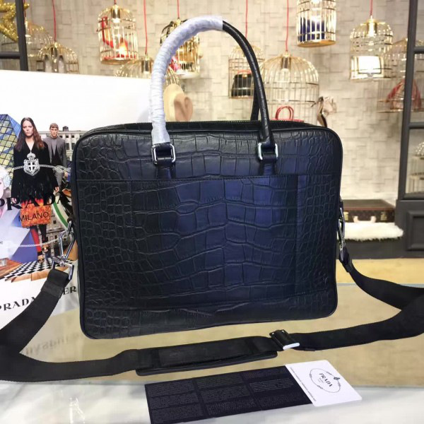 Pra*a leather briefcase 4233 36cm x 28 cm x 8cm