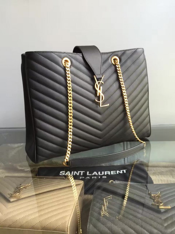 Y51 classic shopper gold black 5132 35cm x 26cm x 11.5cm