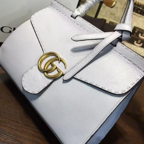 Gvc*1 gg marmont leather tote bag 31.5cm