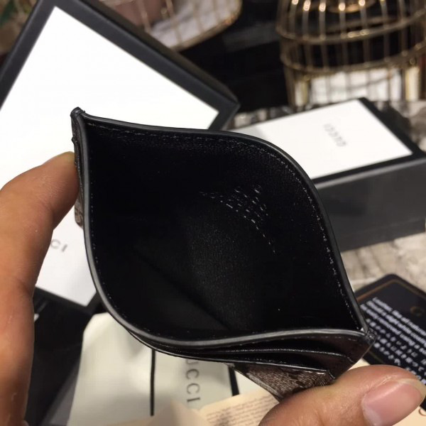 Gvc*1 gg leather card holder 02 10cmx7.5cm