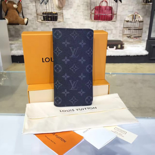 l0vis Vvtt0n  brazza wallet monogram eclipse canvas m61697 long