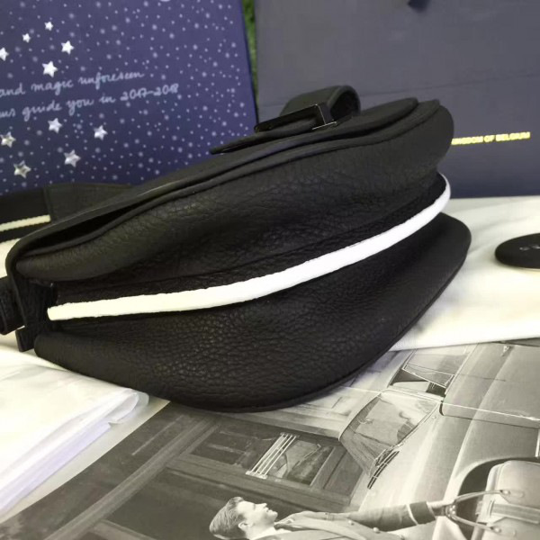 De1uavx calfskin mini le mutin saddle bag black 1499 20cm x 7.5cm x 16cm