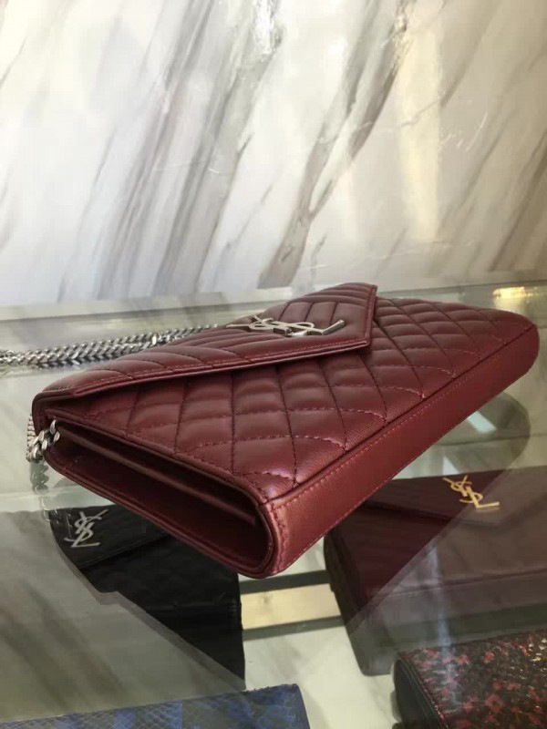 Y51 envelop satchel wine red 5137 22cm x 5.5cm x 13.5cm