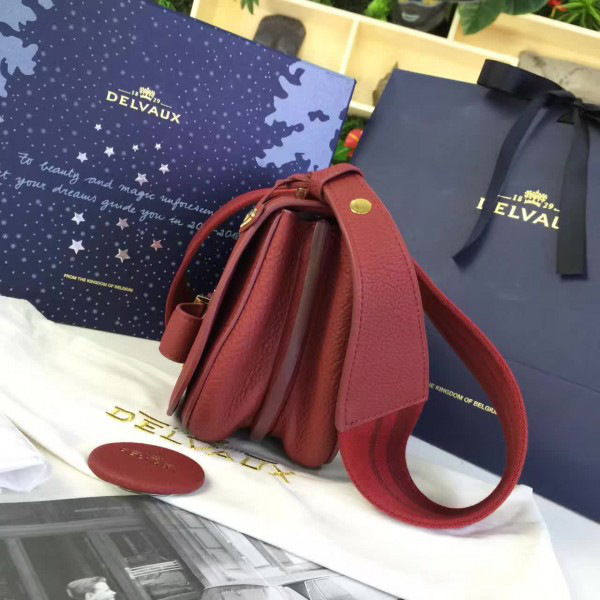 De1uavx calfskin mini le mutin saddle bag red 1501 20cm x 7.5cm x 16cm