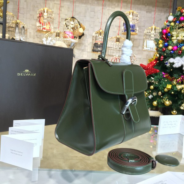 De1uavx mm brillant satchel green 1505 28cm x 11cm x 22cm