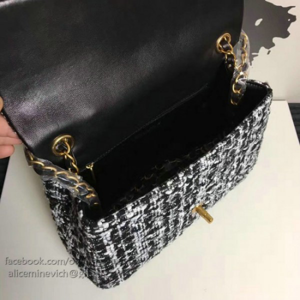 Ch**el tweed top handle bag a13042