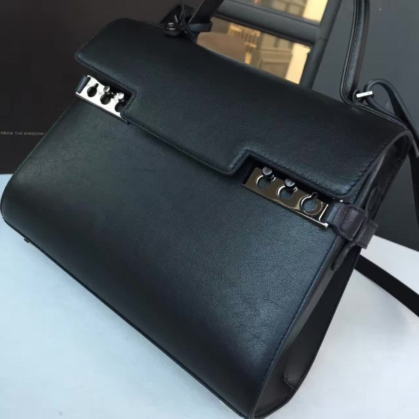 De1uavx calfskin mm tempete satchel  27cm x11cm x 21cm