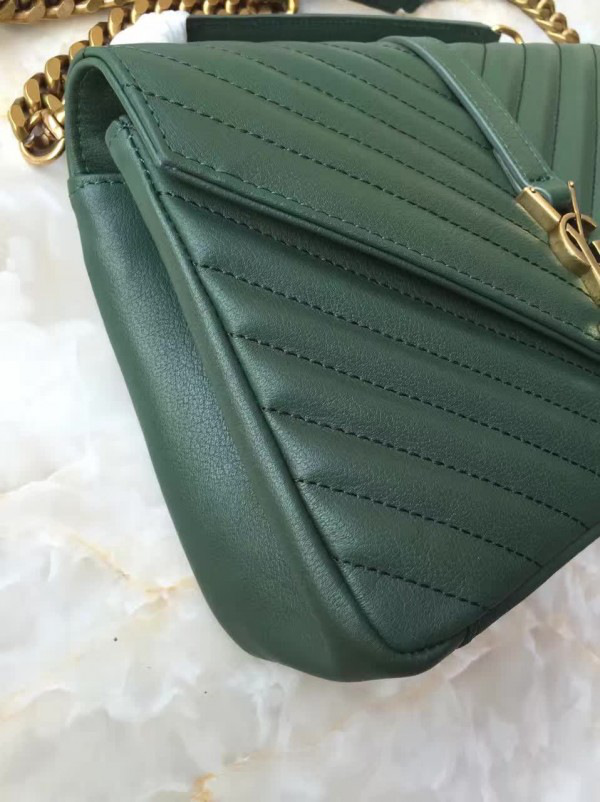 Y51 gold monogram college green 5111 24cm x 17cm x 6.5cm