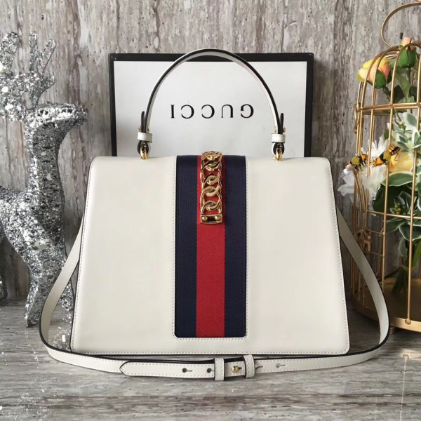 Gvc*1 sylvie leather maxi top handle bag 2137