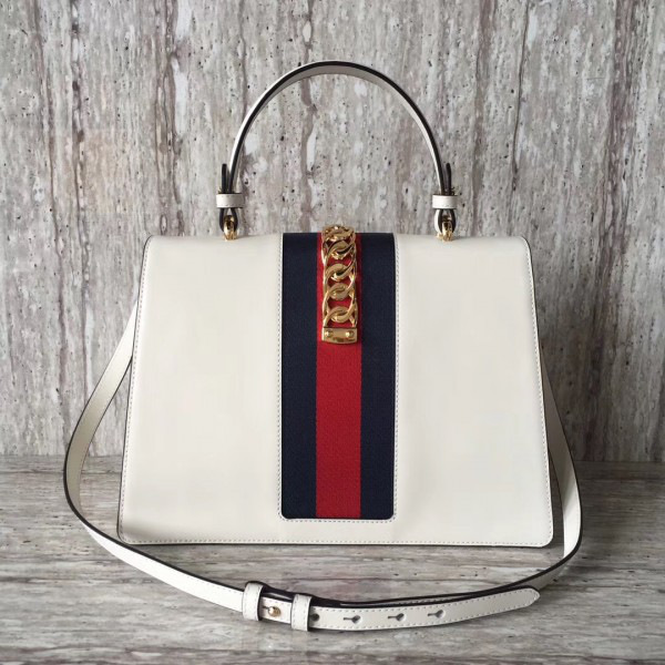 Gvc*1 sylvie leather maxi top handle bag 2137