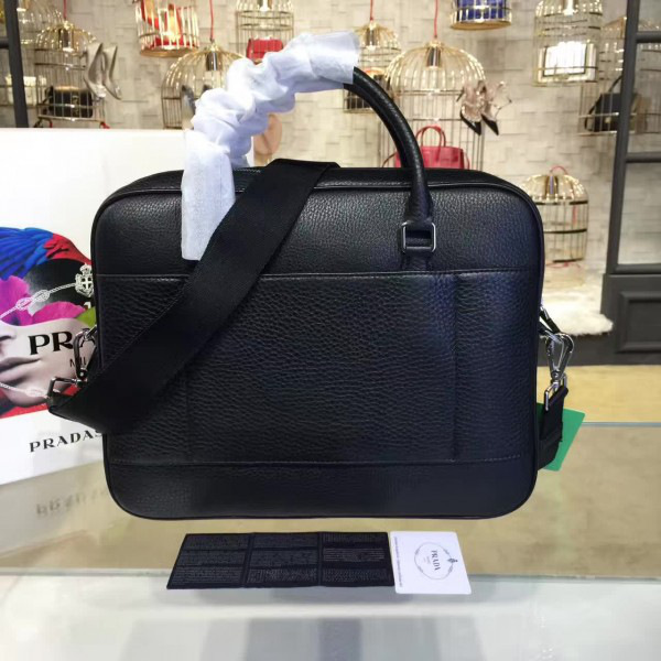 Pra*a leather briefcase 4202 25cm x 7cm x 15cm