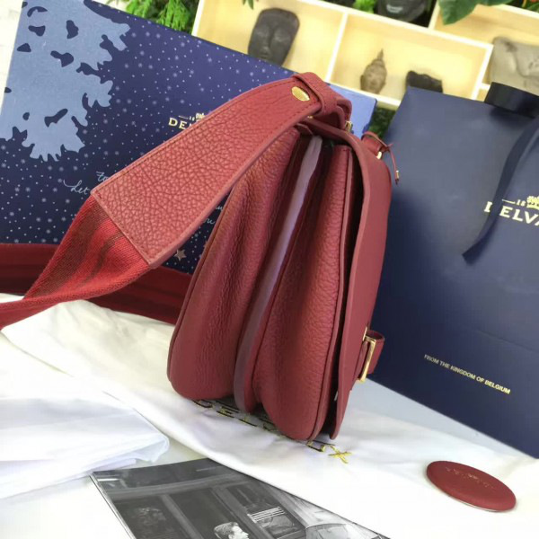 De1uavx calfskin le mutin saddle bag red 1481 29cm x 4cm x 22cm