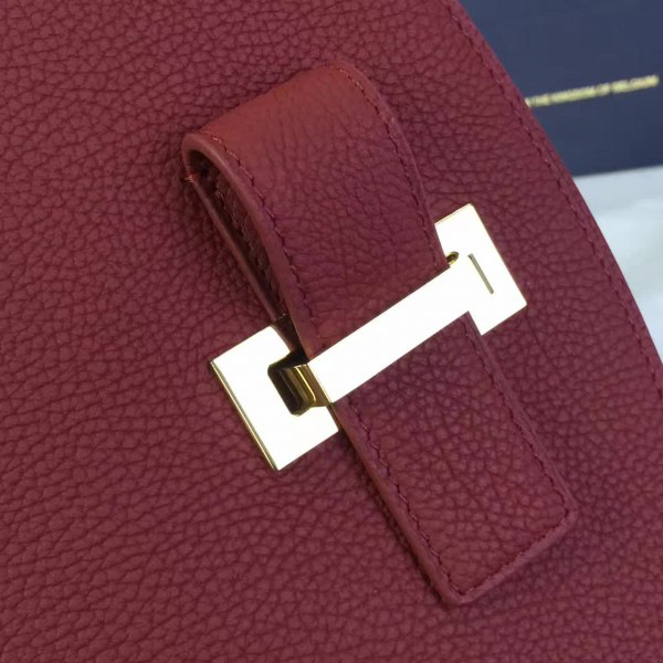 De1uavx calfskin le mutin saddle bag red 1481 29cm x 4cm x 22cm