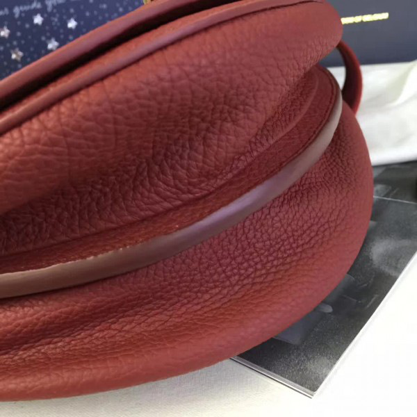 De1uavx calfskin le mutin saddle bag red 1481 29cm x 4cm x 22cm