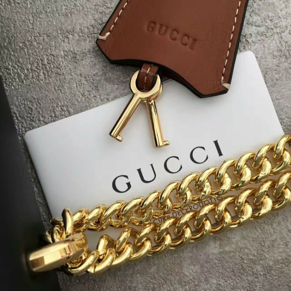 Gvc*1 gg leather padlock cohotbag 2164