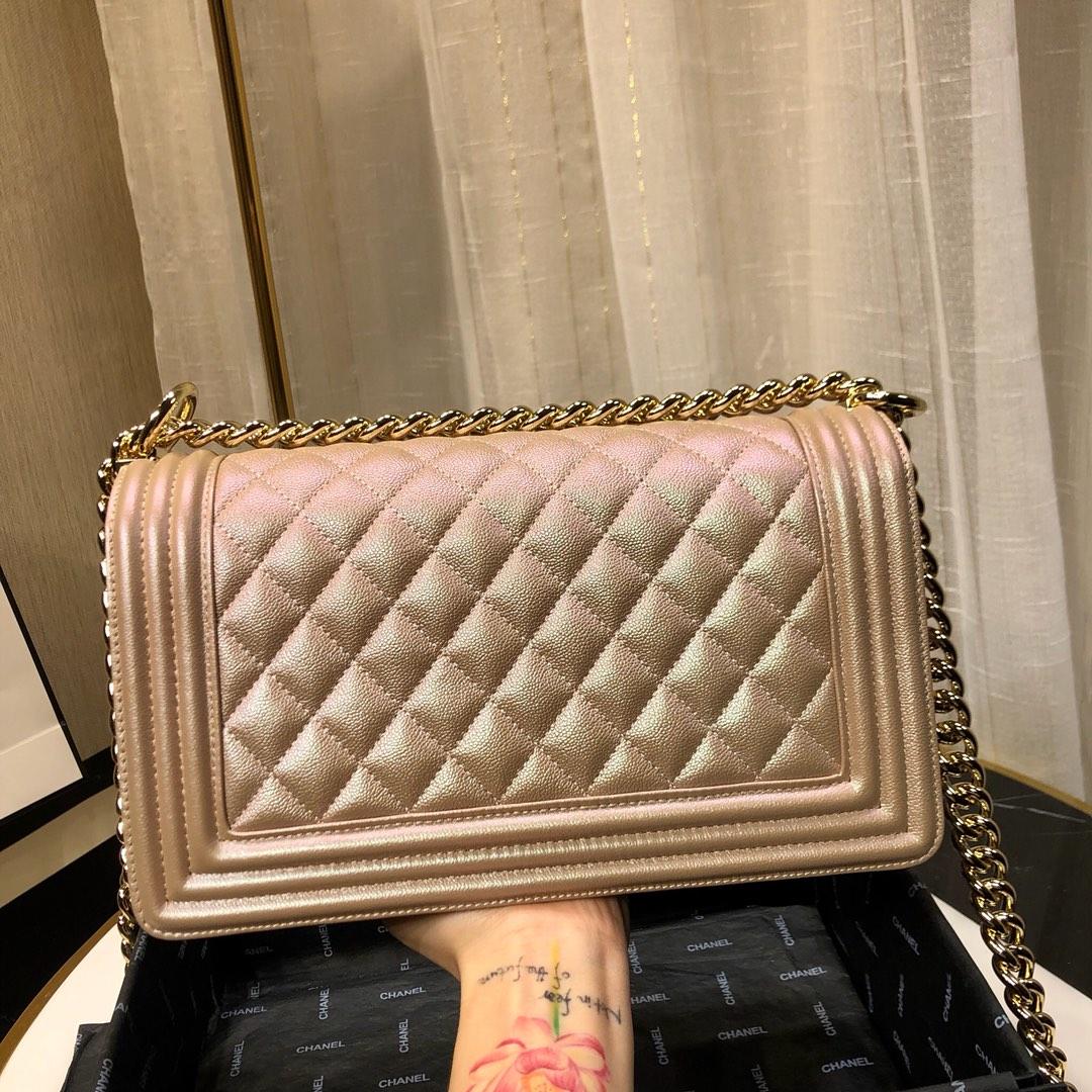 Ch**el leboy 2019 pearlescent chain shoulderbag 67086