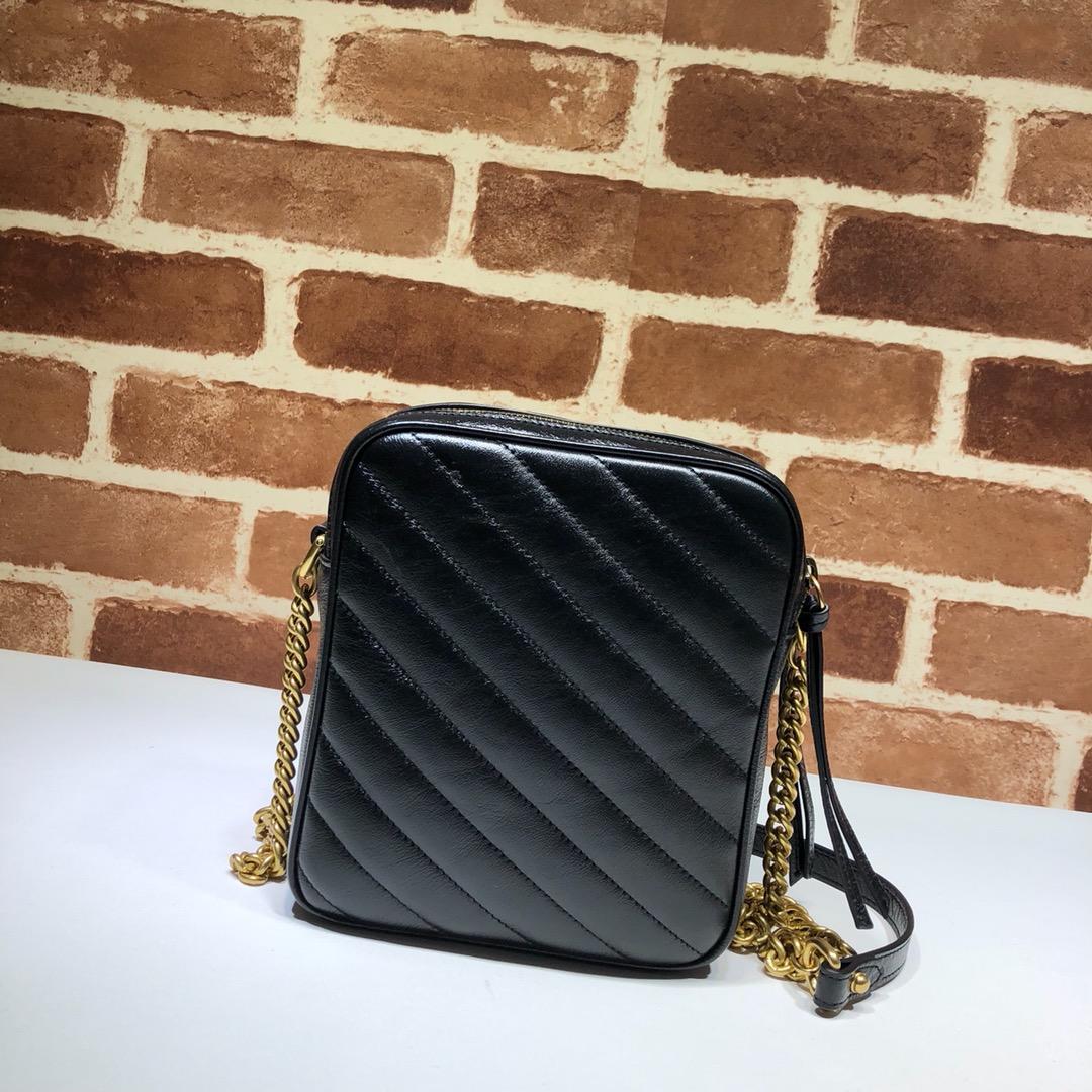 Gvc*1 shoulder bag chain bag black 16 x 18.5 x 7 cm
