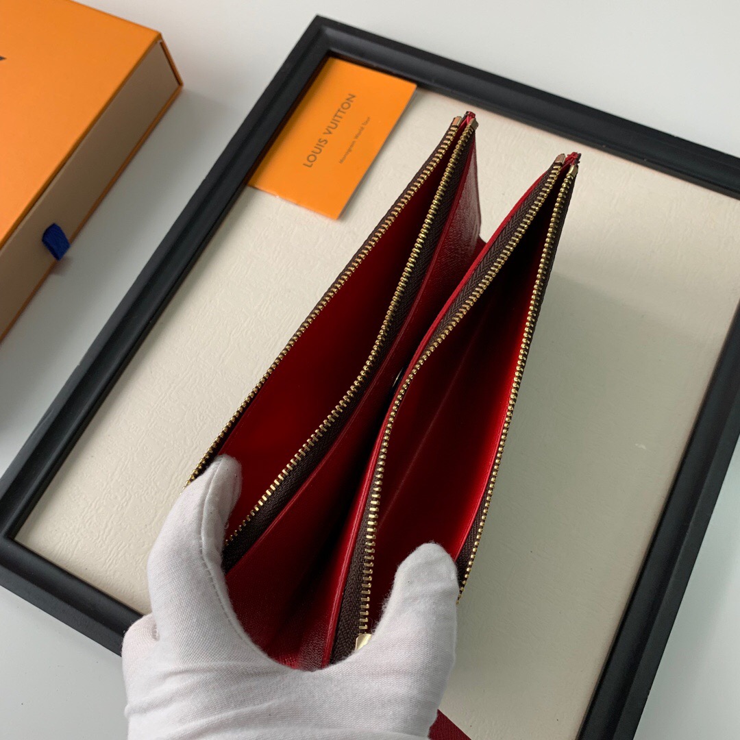 Lv adèle wallet monogram red_21*9*2cm