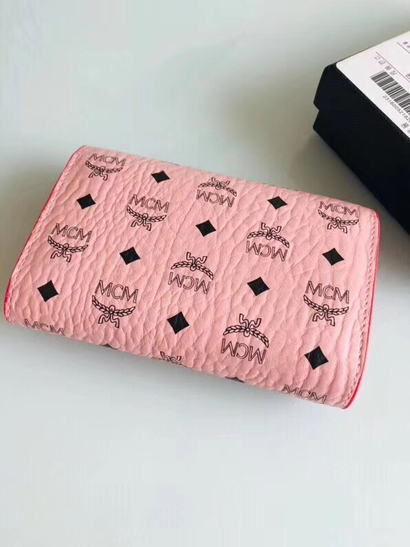 MCM wallet b8803 pink 14.5*9.3cm