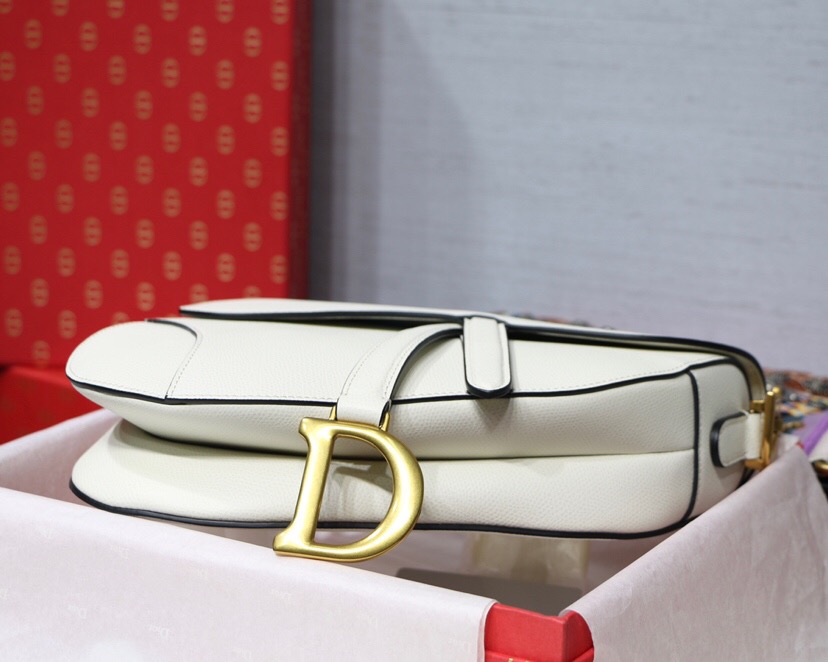 D10r saddle bag latte grained calfskin m0446cbaa 25.5 x 20 x 6.5 cm