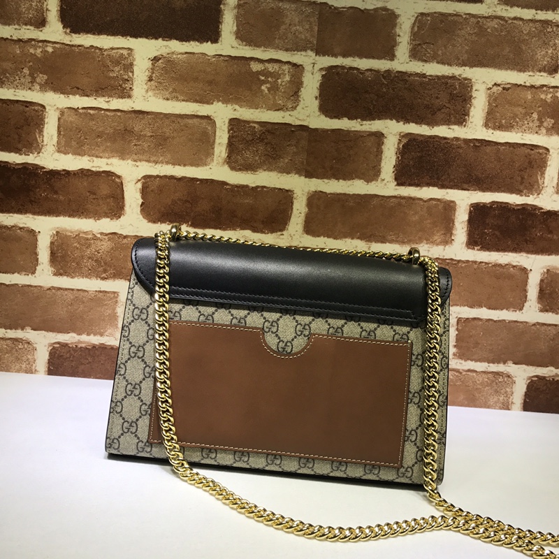 Gvc*1 padlock medium gg shoulder bag 409487 30 x 19 x 10 cm