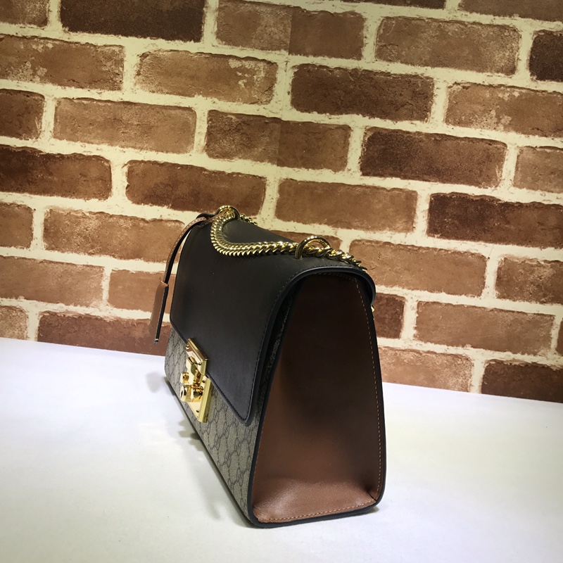 Gvc*1 padlock medium gg shoulder bag 409487 30 x 19 x 10 cm