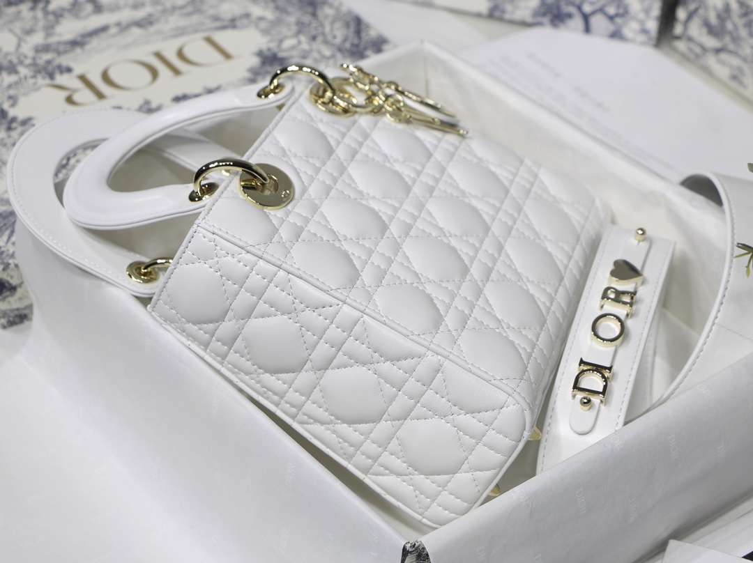D10r lady my abcD10r bag latte cannage lambskin m0538 20cm