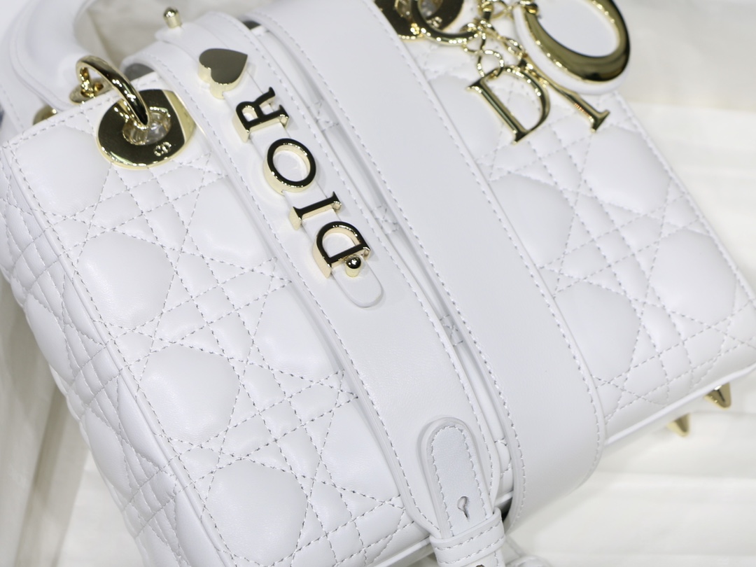 D10r lady my abcD10r bag latte cannage lambskin m0538 20cm