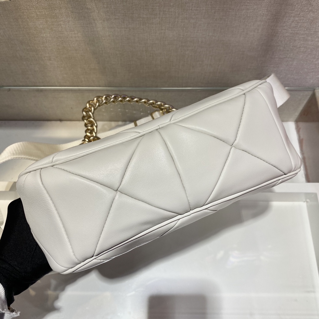 Pra*a system nappa leather patchwork shoulder bag 1bc157 24 x 18.5 x 9 cm