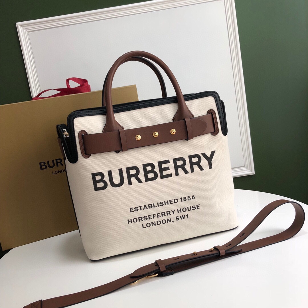 Bv*b*rry the belt medium tote bag in brown/black 40 x 20 x 39cm