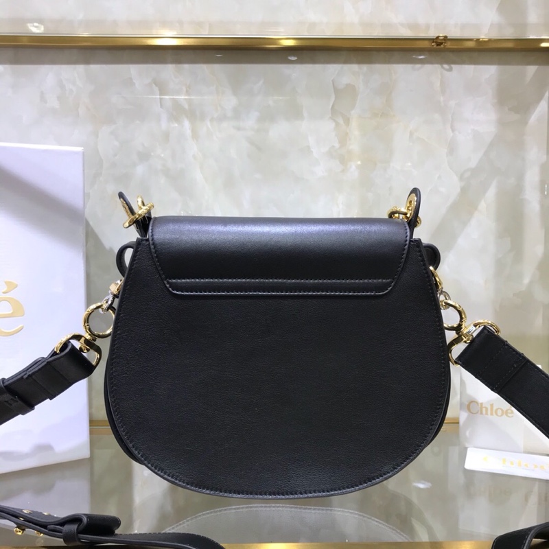 Ch10e Ch10É small tess bag tess small purse in shiny & suede calfskin black chc18ws153a373i2 20 x 18.5 x 7 cm