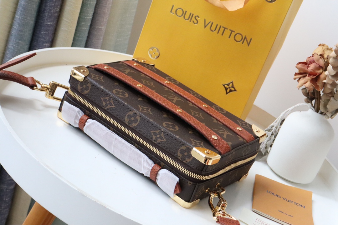 l0vis Vvtt0n lvxnba handle trunk bag brown m45785 21.5 x 15 x 7 cm