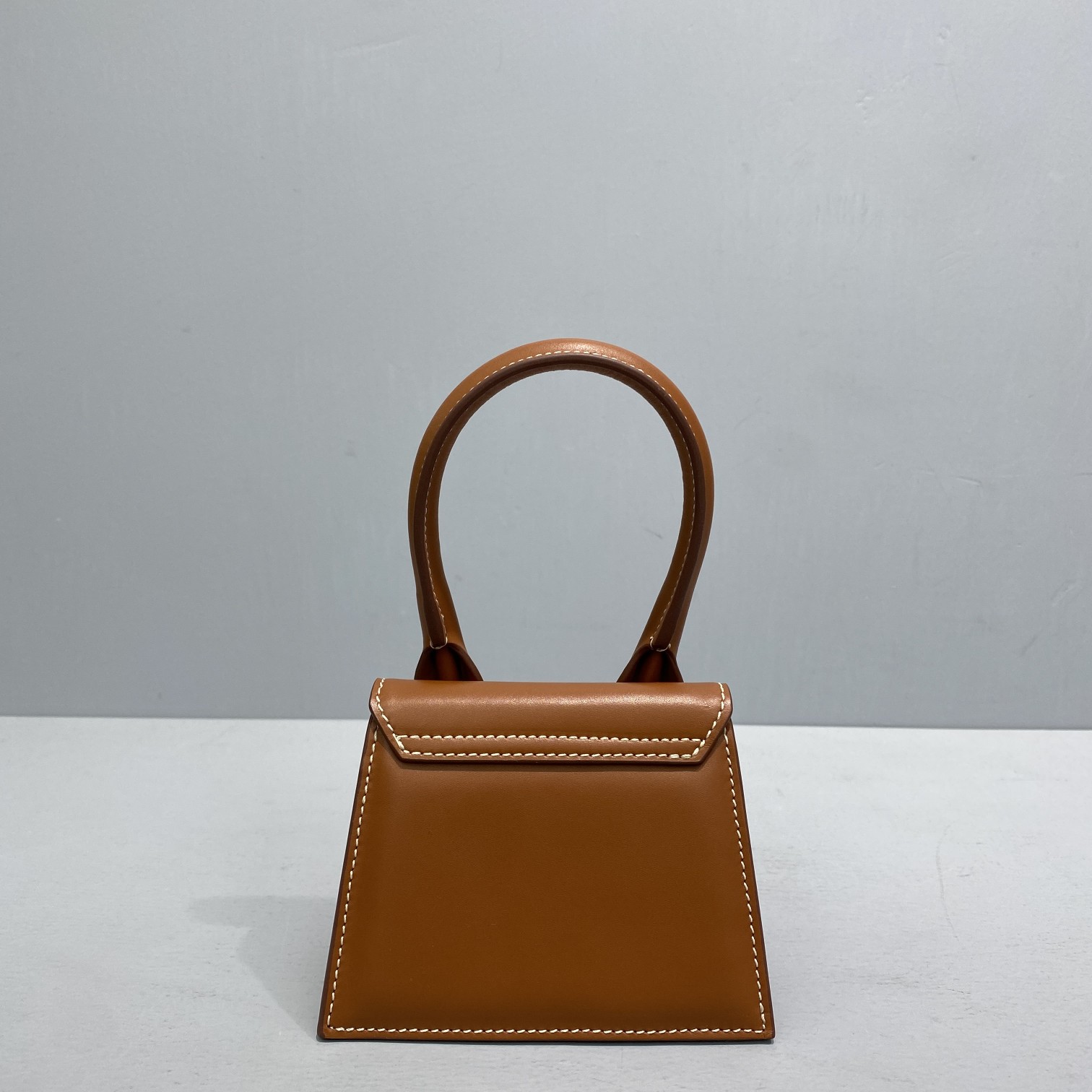 Ja*qvemvs le chiquito mini leather bag dark brown 213ba01 12 x 8 x 5 cm