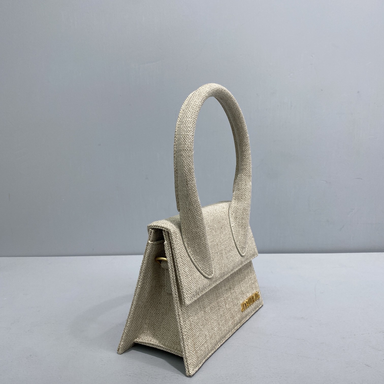 Ja*qvemvs le chiquito medium canvas micro bag 213ba02 18 x 15.5 x 8 cm
