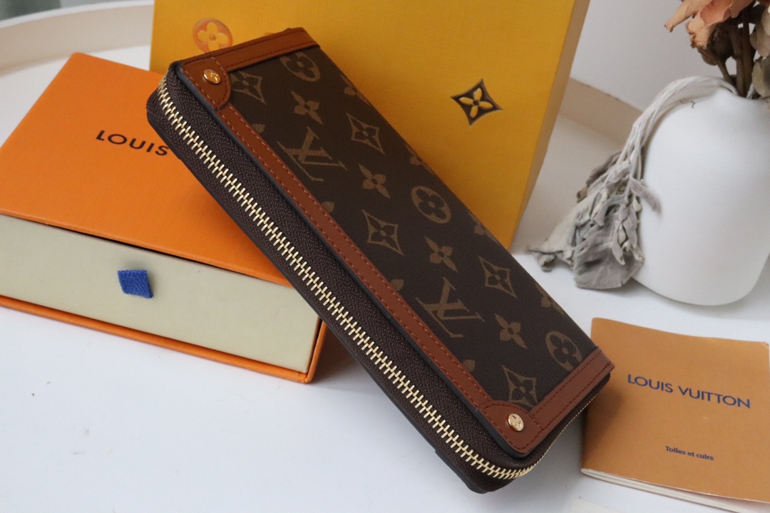 l0vis Vvtt0n zippy wallet trunk brown m80558 19,5 x 10 x 2 cm