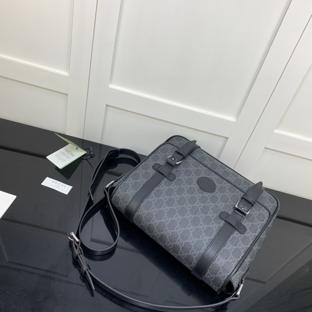 Gvc*1 gg messenger bag black 658542 28 x 24 x 8.5 cm