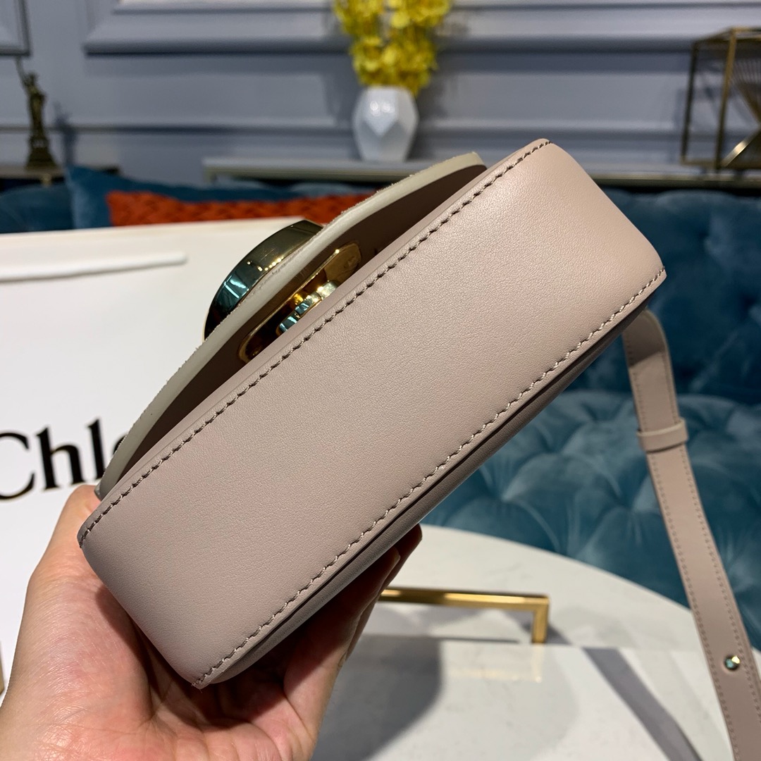 Ch10e mini c bag in shiny & suede calfskin motty grey chc19us193 16.5 x 5 x 14 cm