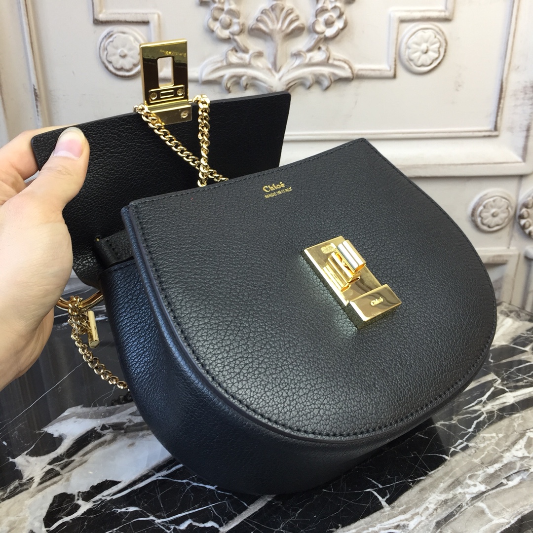 Ch10e mini drew shoulder bag black 19 x 7 x 16 cm