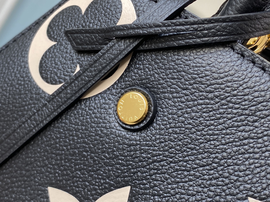 l0vis Vvtt0n montaigne mm bicolor monogram empreinte leather m45499 33 x 23 x 15 cm