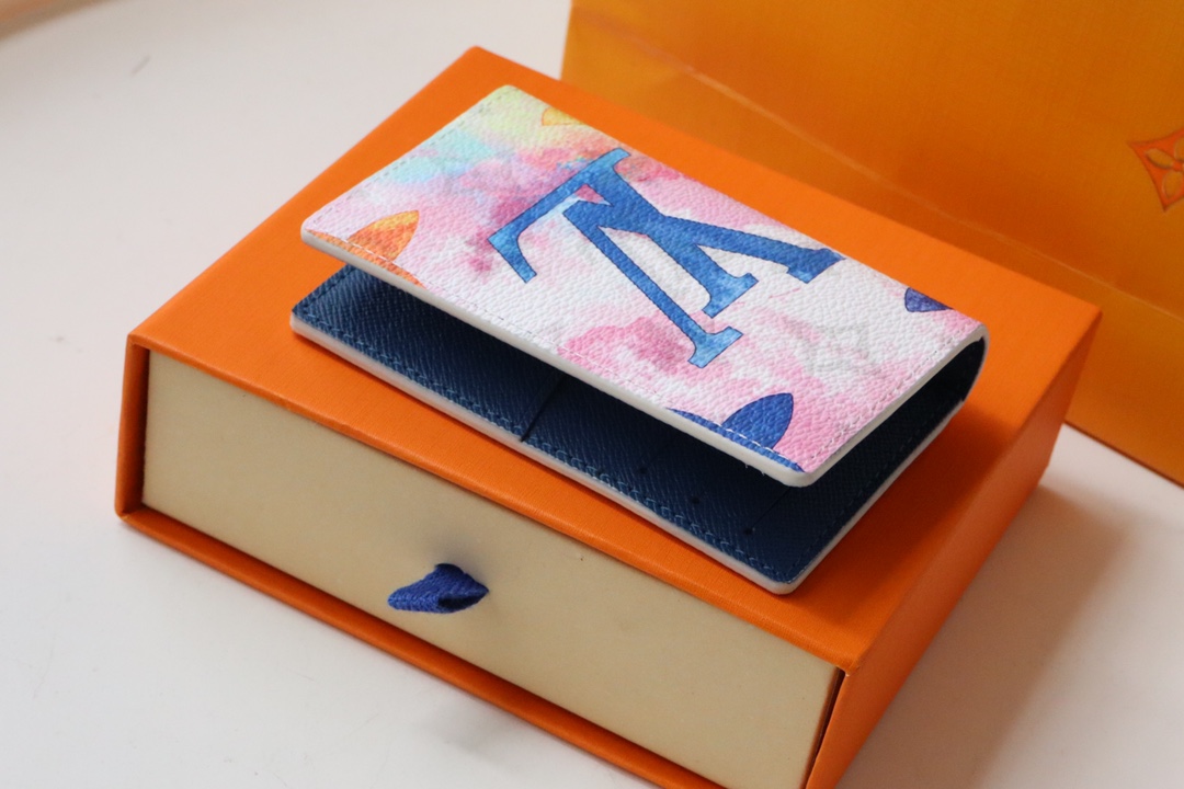 l0vis Vvtt0n pocket organizer monogram pattern multicolor m80456 8 x 11 x 1 cm
