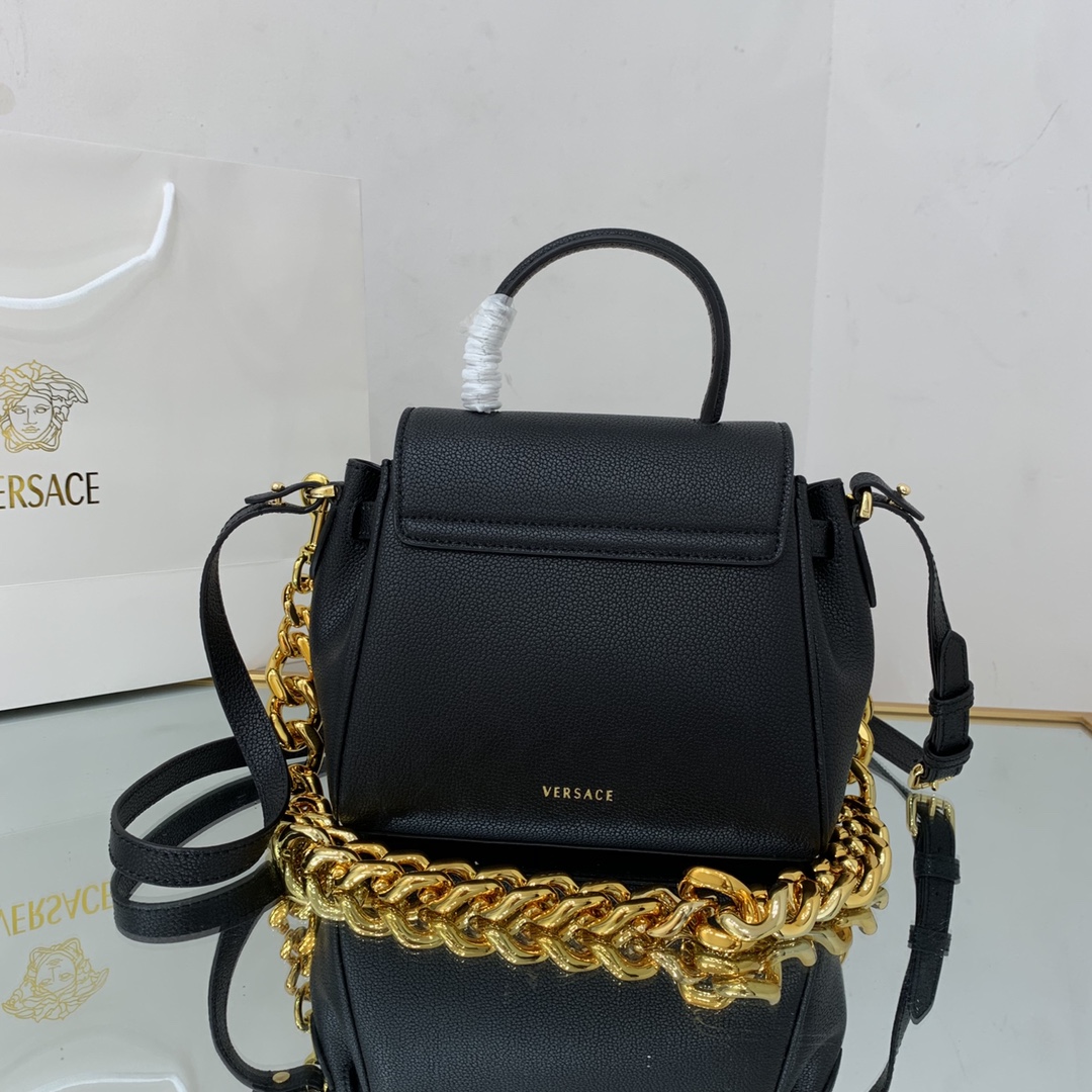 versace small la medusa handbag G01den metal black dbfi040 20 x 10 x 17 cm